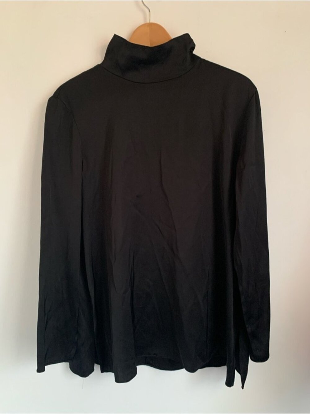NWT Zara High Neck Satin Blouse - Picture 2 of 8